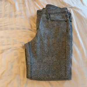 Snake skin jeans